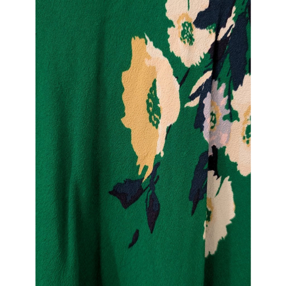 Women's Free People Green Floral Mini Dress Size 0 - Picture 3 of 11